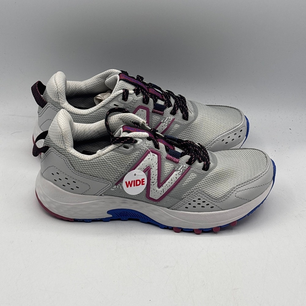 New Balance 410v8 Shoes Women Size 6 Grey Blue Trail WT410LR8